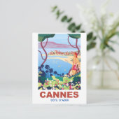 Cannes, Uitzicht op de Franse Riviera Briefkaart (Staand voorkant)