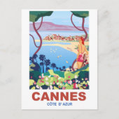 Cannes, Uitzicht op de Franse Riviera Briefkaart (Voorkant)