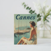Cannes vintage briefkaart (Staand voorkant)