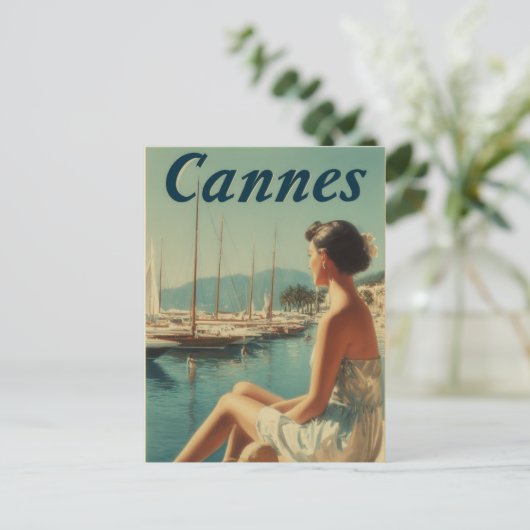 Cannes vintage briefkaart (Staand voorkant)