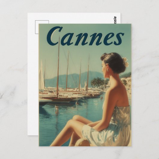 Cannes vintage briefkaart (Voorkant / Achterkant)