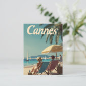 Cannes vintage briefkaart (Staand voorkant)