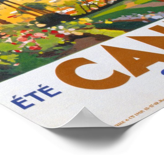 Cannes Vintage Travel Poster (Hoek)