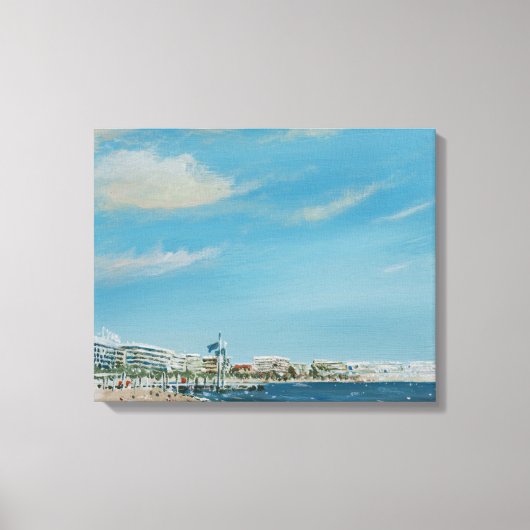 Cannes Zee Front 2014 Canvas Afdruk (Voorkant)