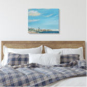 Cannes Zee Front 2014 Canvas Afdruk (Insitu (Slaapkamer))