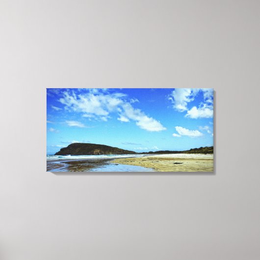 Cannibal Bay, Catlins: Nieuw-Zeeland Canvas Afdruk (Voorkant)