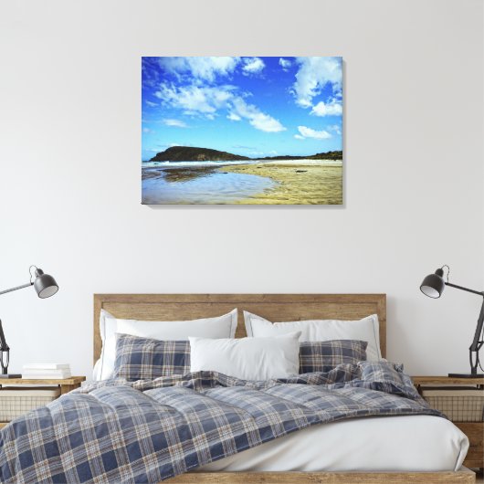 Cannibal Bay, Catlins: Nieuw-Zeelands canvas (Insitu (Slaapkamer))