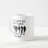 Cannibal Food Fight Funny Mug Humor Koffiemok (Voorkant links)