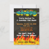 Cannibal Tiki Bash Headhunter Style Party - Kaart (Voorkant)