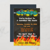 Cannibal Tiki Bash Headhunter Style Party - Kaart (Voorkant / Achterkant)