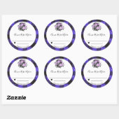*~* Canning AP30 Grape Buffalo Gingham Homemade Ronde Sticker (Vel)