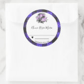 *~* Canning AP30 Grape Buffalo Gingham Homemade Ronde Sticker (Tas)