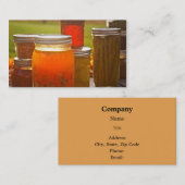 Canning in het najaar visitekaartje (Voorkant / Achterkant)