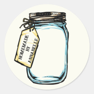 Canning Jar Personalize Ronde Sticker