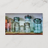 Canning Jars on Shelf - Platinum Finish Visitekaartje (Achterkant)