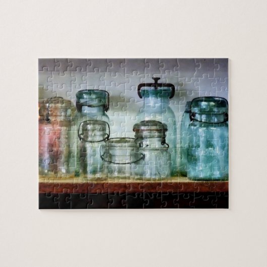 Canning Jars op Shelf Legpuzzel (Horizontaal)