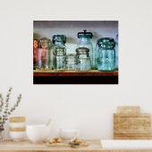 Canning Jars op Shelf Poster (Keuken)