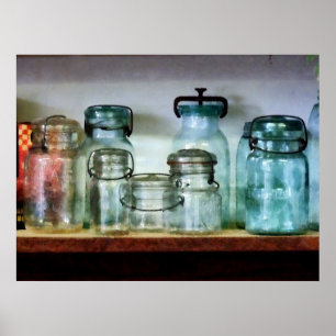 Canning Jars op Shelf Poster