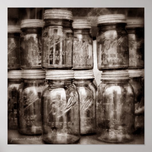 Canning Jars Square Print (Voorkant)