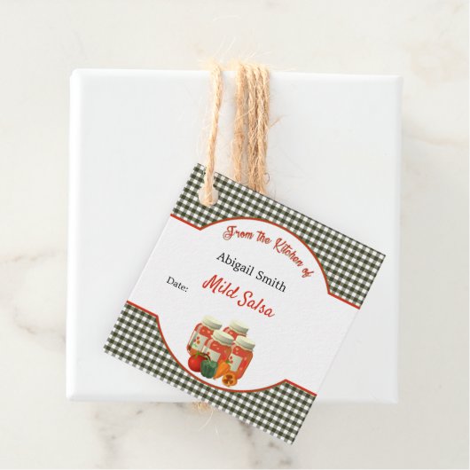 Canning Label Salsa Square Hang Label (In situ)