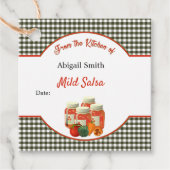 Canning Label Salsa Square Hang Label (Voorkant)