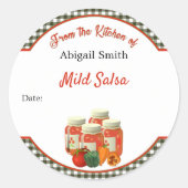 Canning Sticker Salsa Veggies (Voorkant)