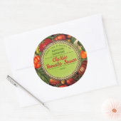 Canning tomaten gepersonaliseerd uit de keuken van ronde sticker (Envelop)