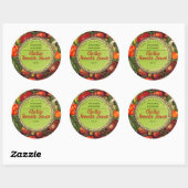 Canning tomaten gepersonaliseerd uit de keuken van ronde sticker (Vel)