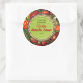 Canning tomaten gepersonaliseerd uit de keuken van ronde sticker (Tas)