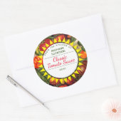 Canning tomaten gepersonaliseerd uit de keuken van ronde sticker (Envelop)