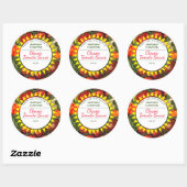 Canning tomaten gepersonaliseerd uit de keuken van ronde sticker (Vel)