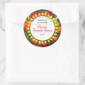 Canning tomaten gepersonaliseerd uit de keuken van ronde sticker (Tas)