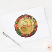 Canning tomaten gepersonaliseerd uit de keuken van ronde sticker (Envelop)
