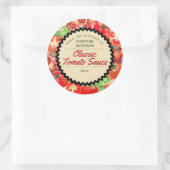 Canning tomaten gepersonaliseerd uit de keuken van ronde sticker (Tas)