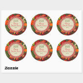 Canning tomaten gepersonaliseerd uit de keuken van ronde sticker (Vel)