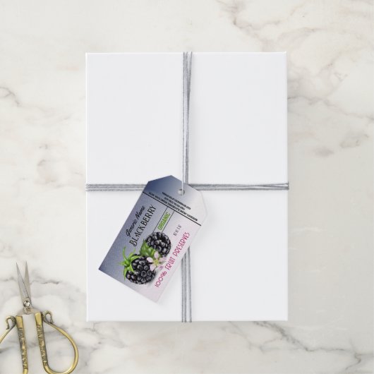 Canning van bramen cadeaulabel (Met Touw)