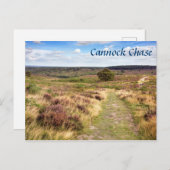 Cannock Chase in Staffordshire souvenir foto Briefkaart (Voorkant / Achterkant)