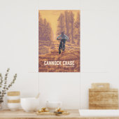 Cannock Chase Mountainbike Reisposter Poster (Keuken)