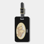 Cannoli cartoon illustratie bagagelabel (Voorkant verticaal)