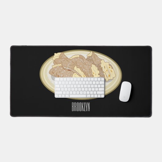 Cannoli cartoon illustratie bureaumat (Keyboard & Muis)