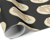 Cannoli cartoon illustratie cadeaupapier (Rol Hoek)