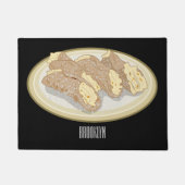 Cannoli cartoon illustratie deurmat (Voorkant)