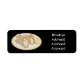 Cannoli cartoon illustratie etiket (Voorkant)