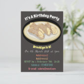 Cannoli cartoon illustratie kaart (Staand voorkant)