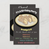 Cannoli cartoon illustratie kaart (Voorkant / Achterkant)