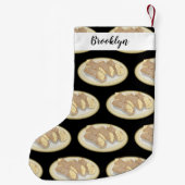 Cannoli cartoon illustratie kleine kerstsok (Achterkant)