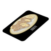 Cannoli cartoon illustratie magneet (Linkerzijde)