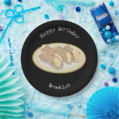 Cannoli cartoon illustratie papieren bordje (Feest)