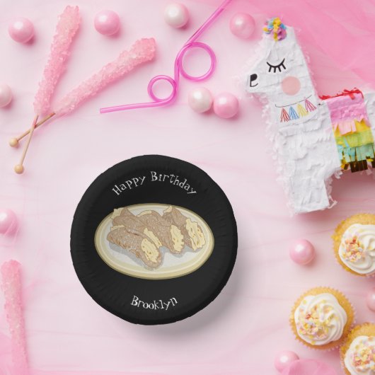 Cannoli cartoon illustratie papieren kommen (Feest)