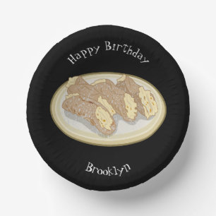 Cannoli cartoon illustratie papieren kommen